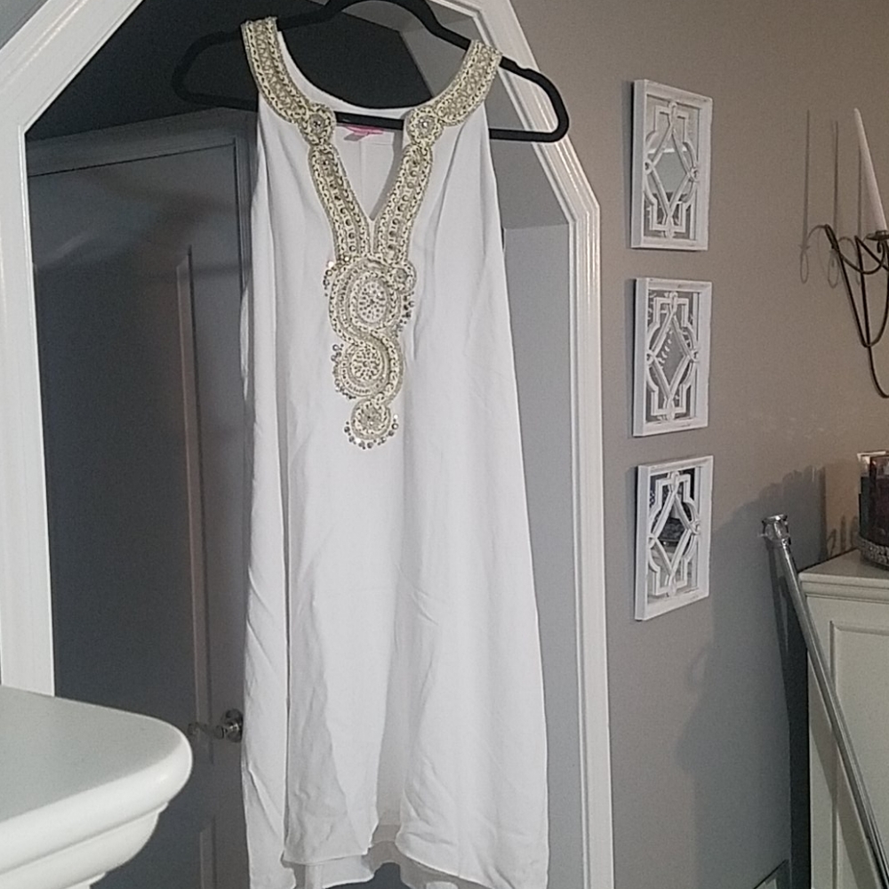 Lilly Pulitzer XL white dress
